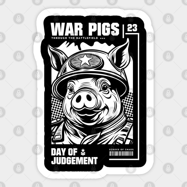 WAR PIGS Sticker by artslaves